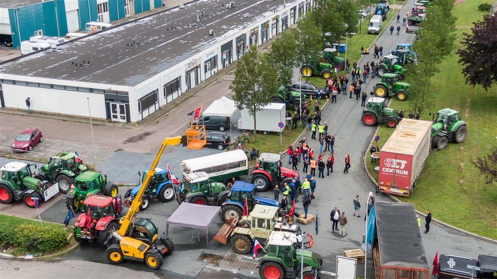 Actie in 2020 van Boeren bij AH Archieffoto: ANP
