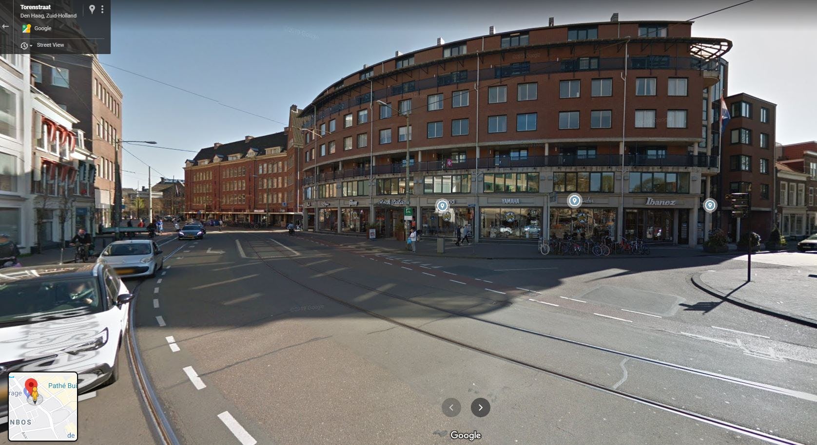 Het pand waar eerst Lidl een oogje op had maar waar nu Dirk zich gaat vestigen. Foto: Google Streetview