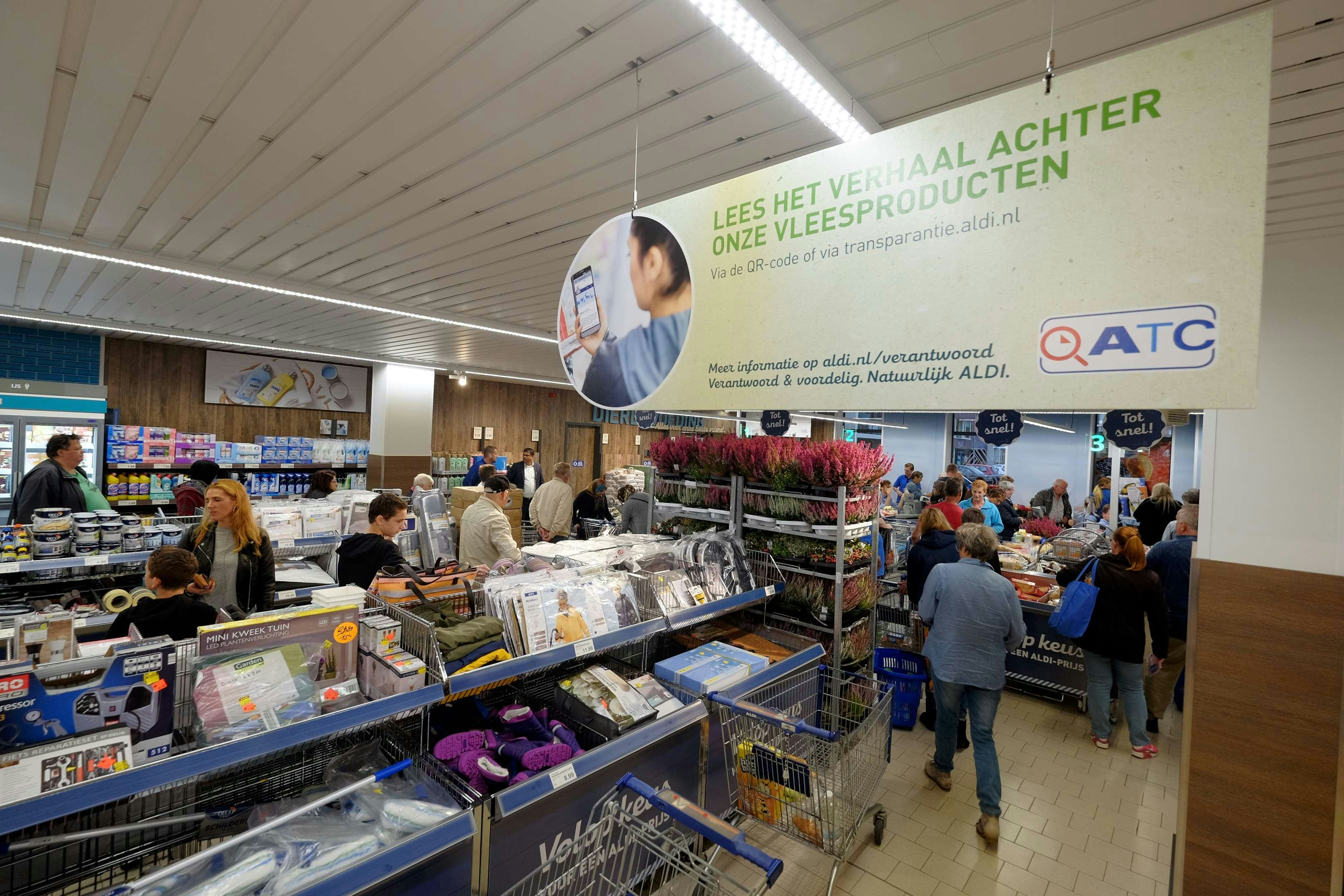 Verhippen en duurzaamheid als speerpunt bij Aldi.