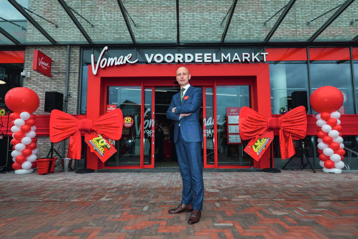 Ceo Aart van Haren bij de opening van de 70ste winkel in 2020
