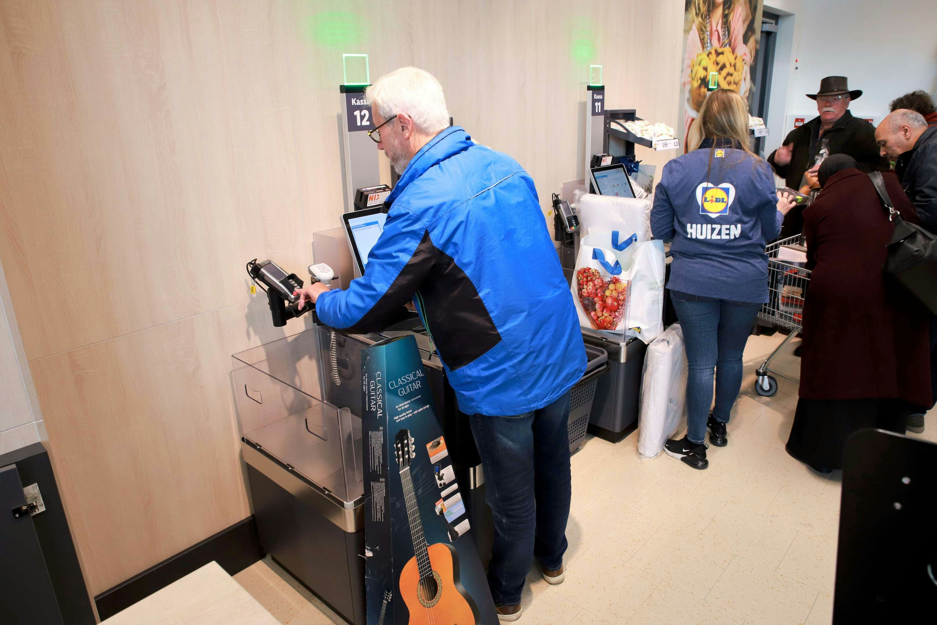 Zelfscan bij Lidl om klantevredenheid op te voeren.