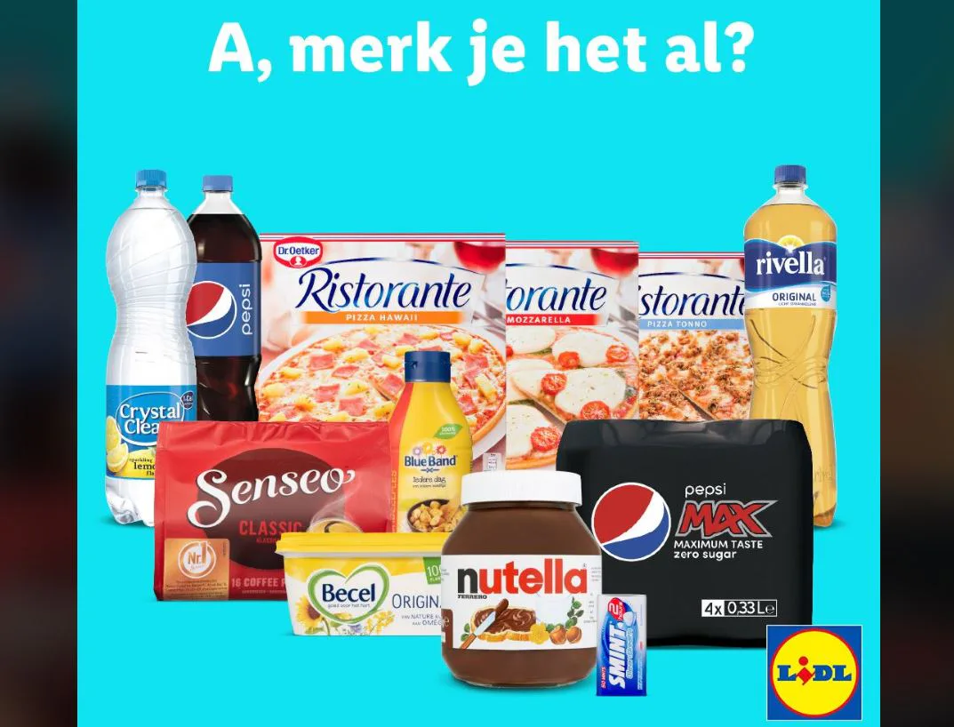 Klanten Lidl zeer sceptisch over A-merkkoers