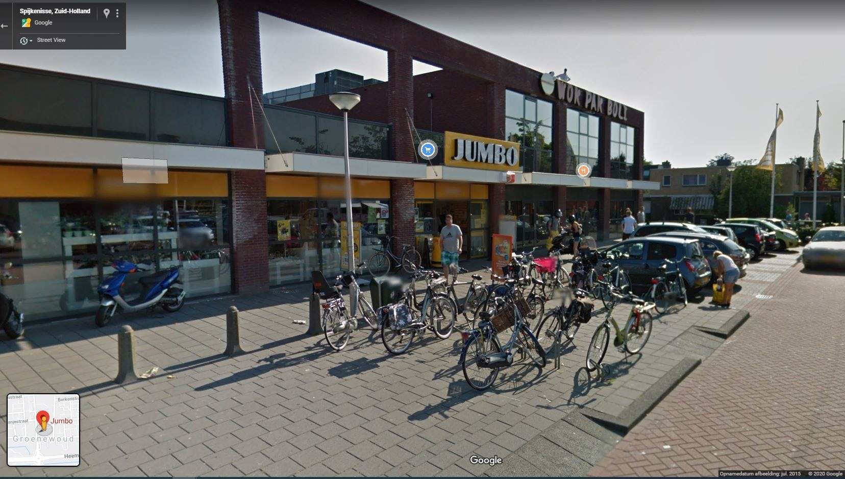 Jumbo Groenewoud in Spijkenisse. Foto:  Google Streetview