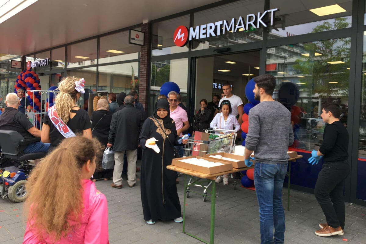 De opening van MertMarkt in 2020. Foto: Distrifood