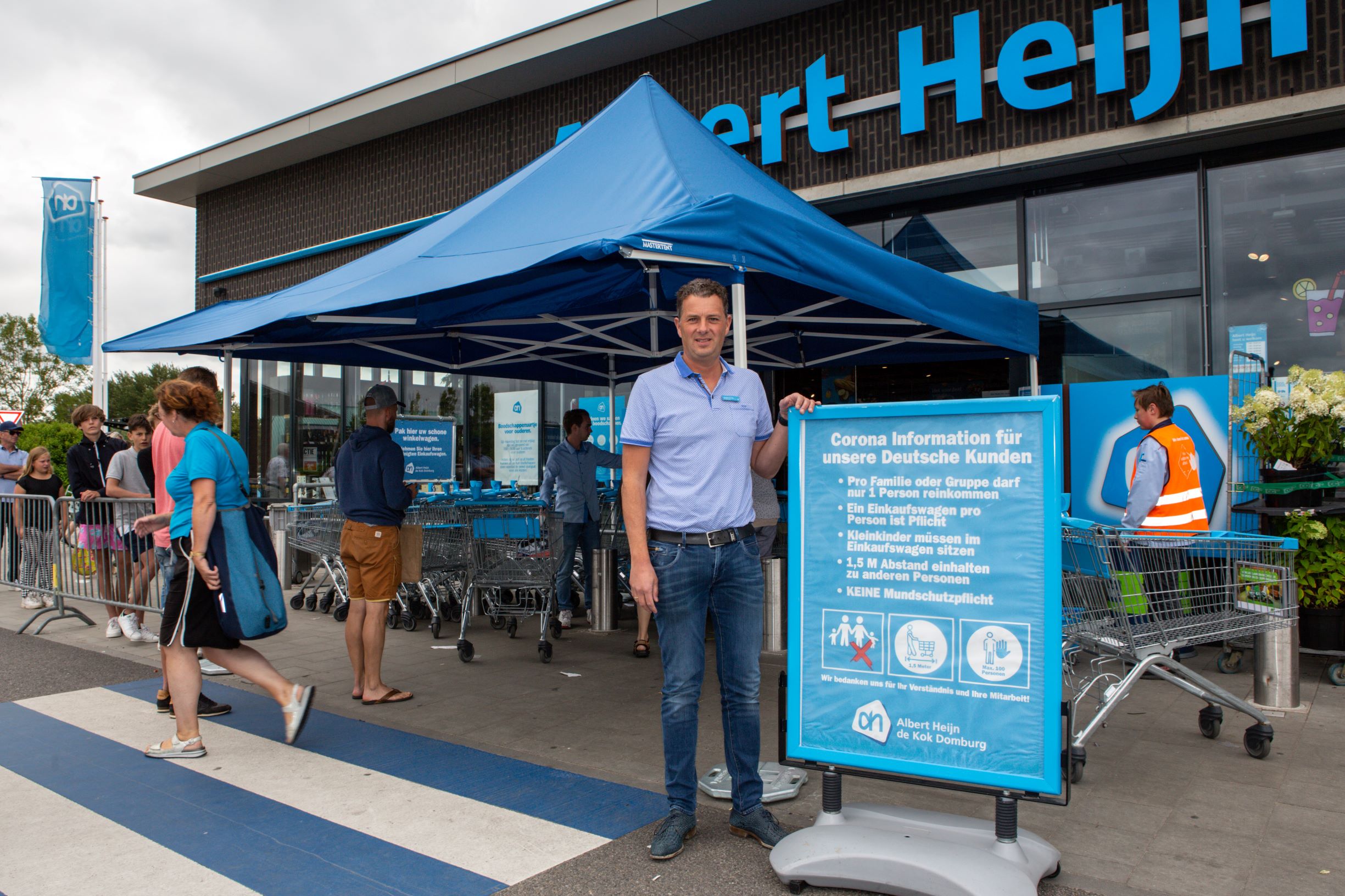 Gertjan de Kok: ‘Duitsers kennen de Nederlandse coronaregels niet. Ze hebben gelukkig wel begrip voor onze regels.' Foto's: Peter Roek