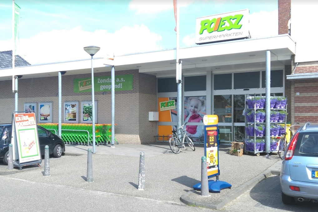 Het huidige pand van Poiesz in Tolbert. Foto: Google Maps