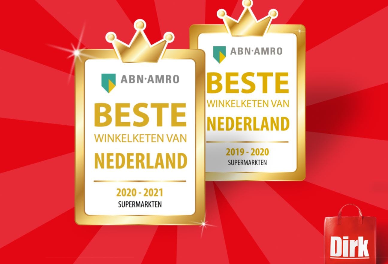 Dirk wint weer retailprijs ABN Amro