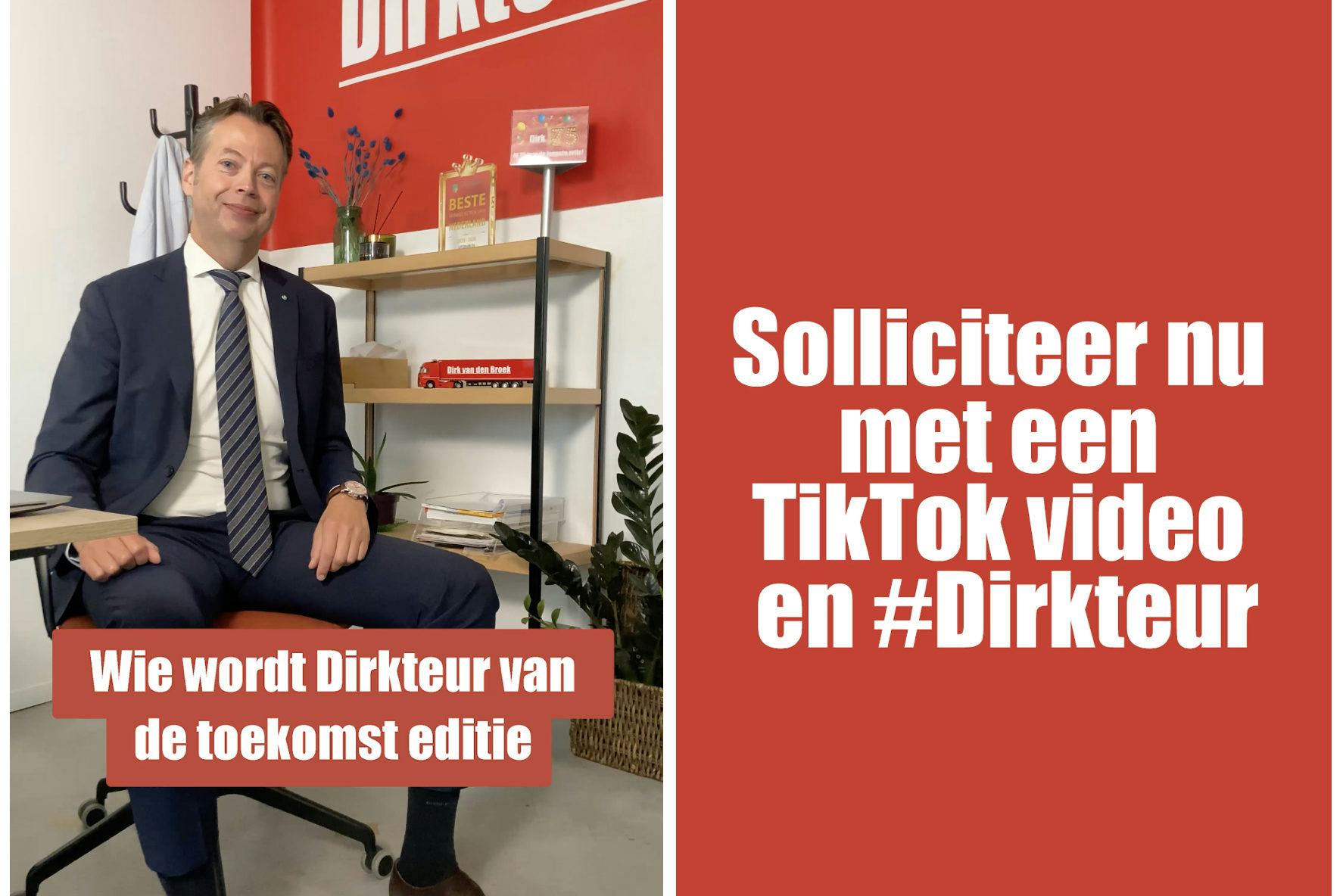 Dirk van den Broek werft trainees via TikTok