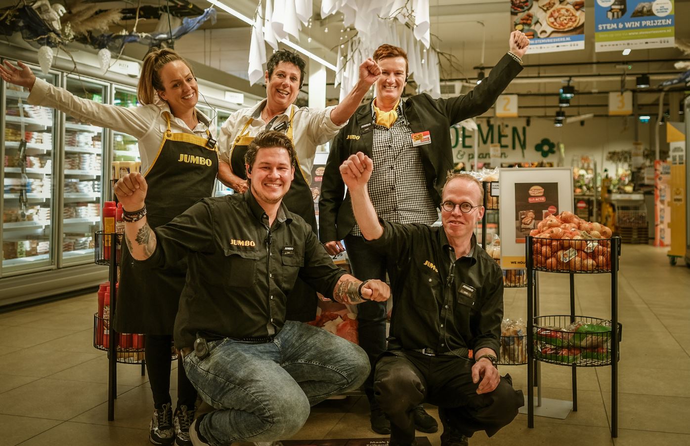 Her team van de diepvriesafdeling van Jumbo Benders in Venlo. Foto: VriesVers Platform