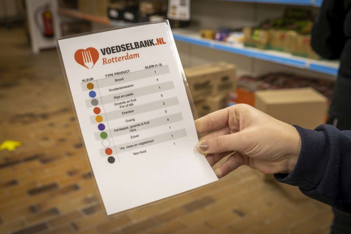 Voedselbank Rotterdam stapt over op het supermarktmodel