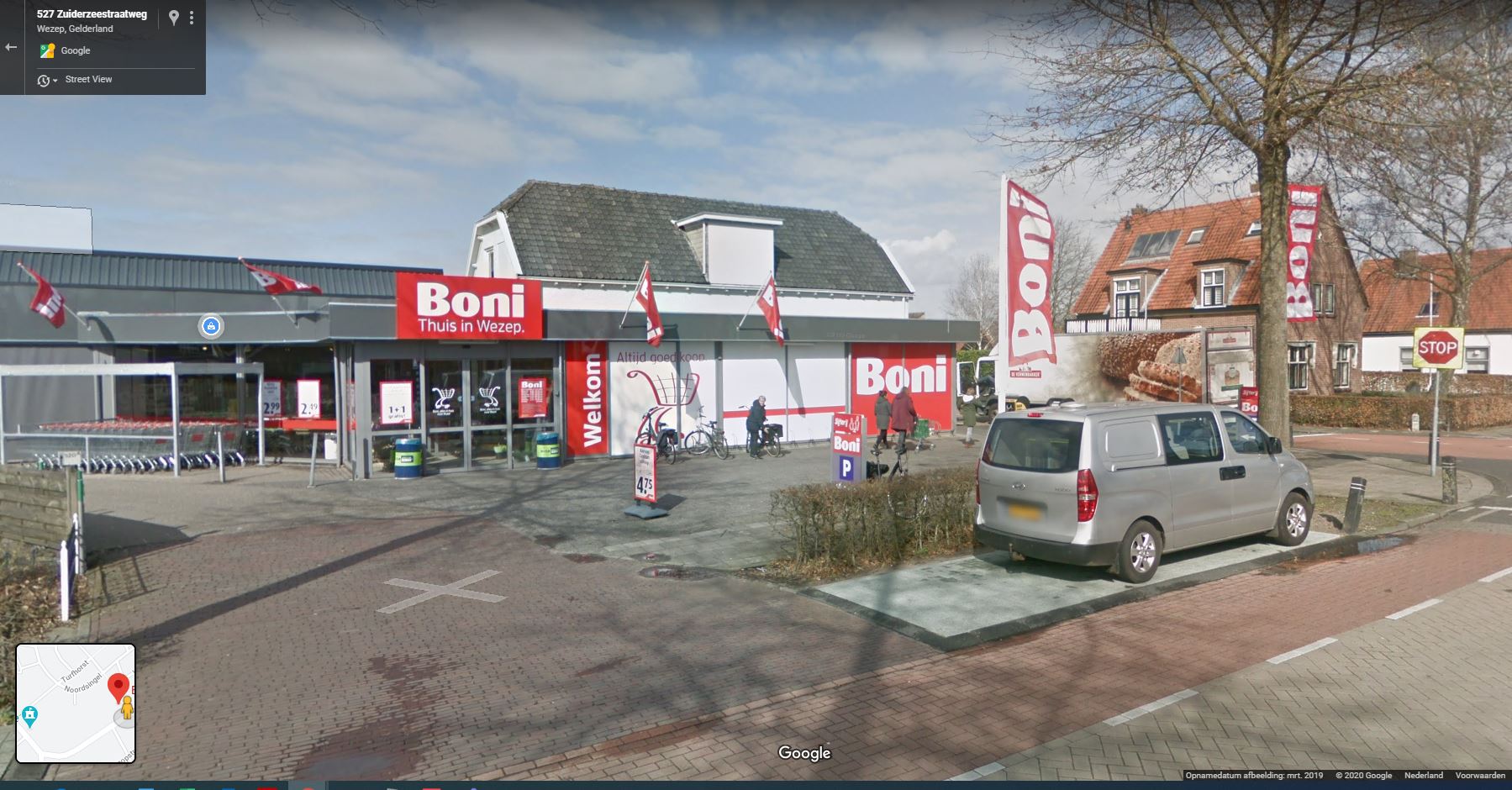 Het huidige filiaal van Boni in Wezep.  Foto: Google Streetview