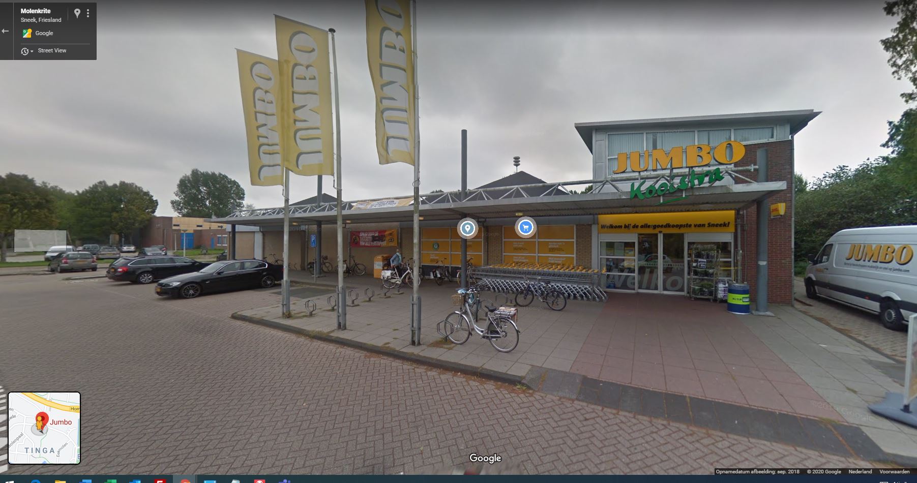 De huidige Jumbo Kooistra in de wijk Tinga.