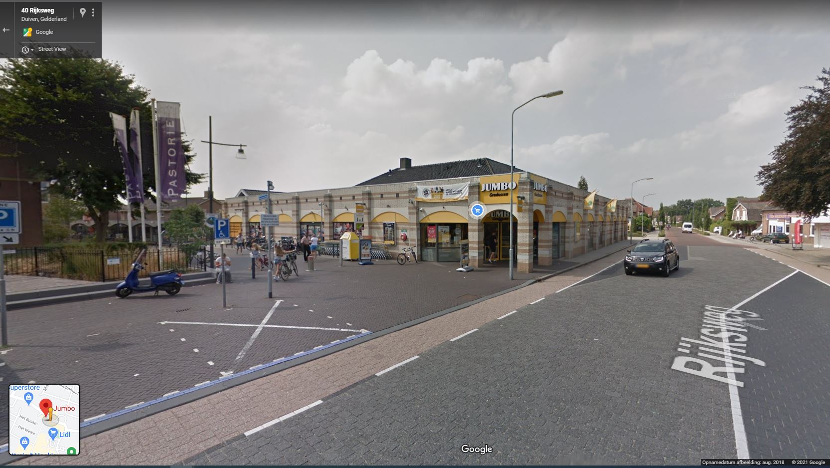 De Jumbo aan de Pastoriestraat in Duiven. Foto: Google  Streetview.
