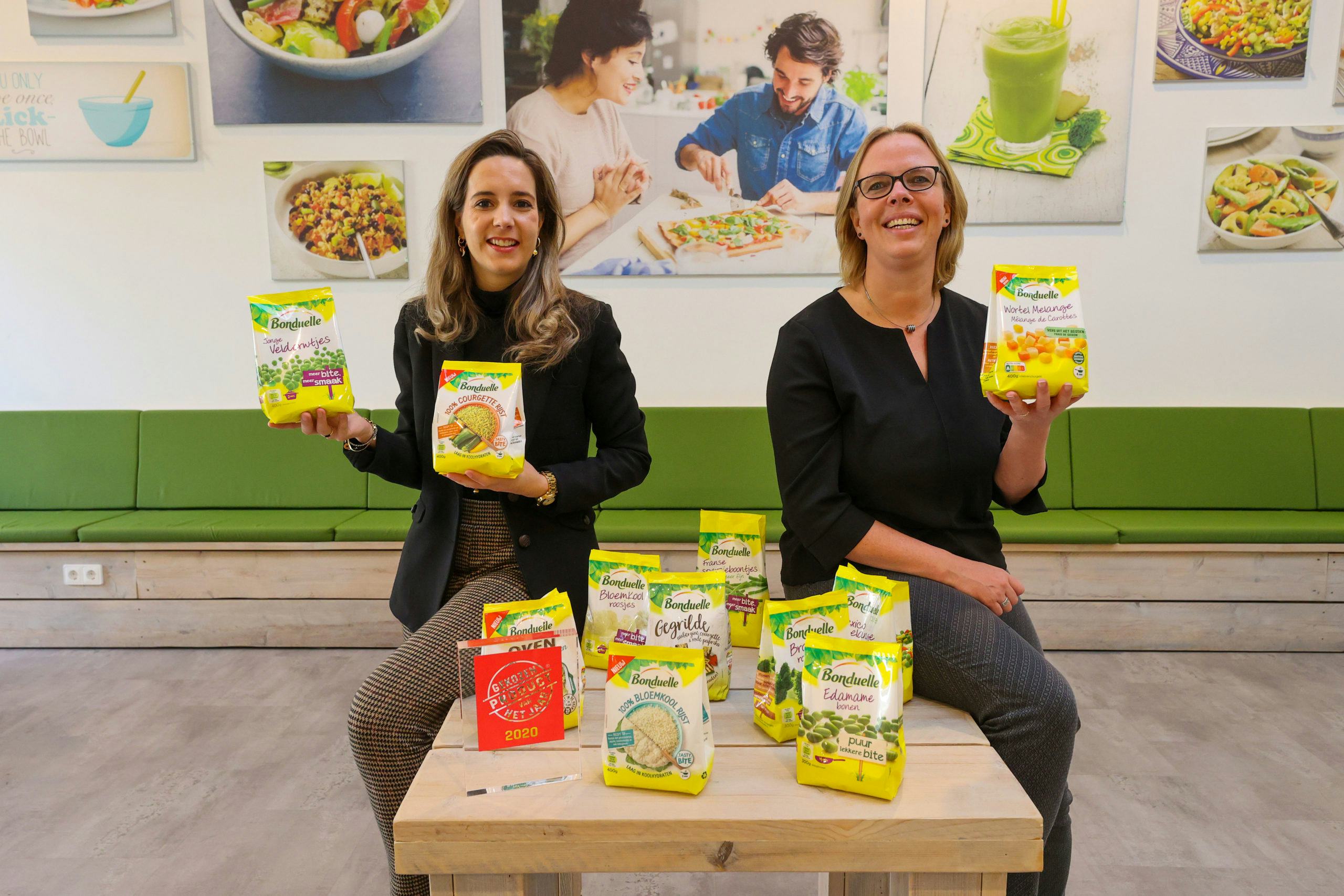 Suzanne van Zutven en Liesbeth Dufornee: 'Onderzoek wijst uit dat nieuwe consumenten positief verrast zijn door de smaak, bite, kwaliteit en versheid van vriesverse groente.'