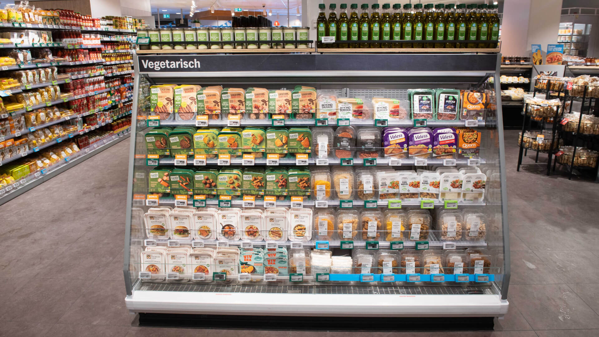 Vegetarisch assortiment bij Albert Heijn