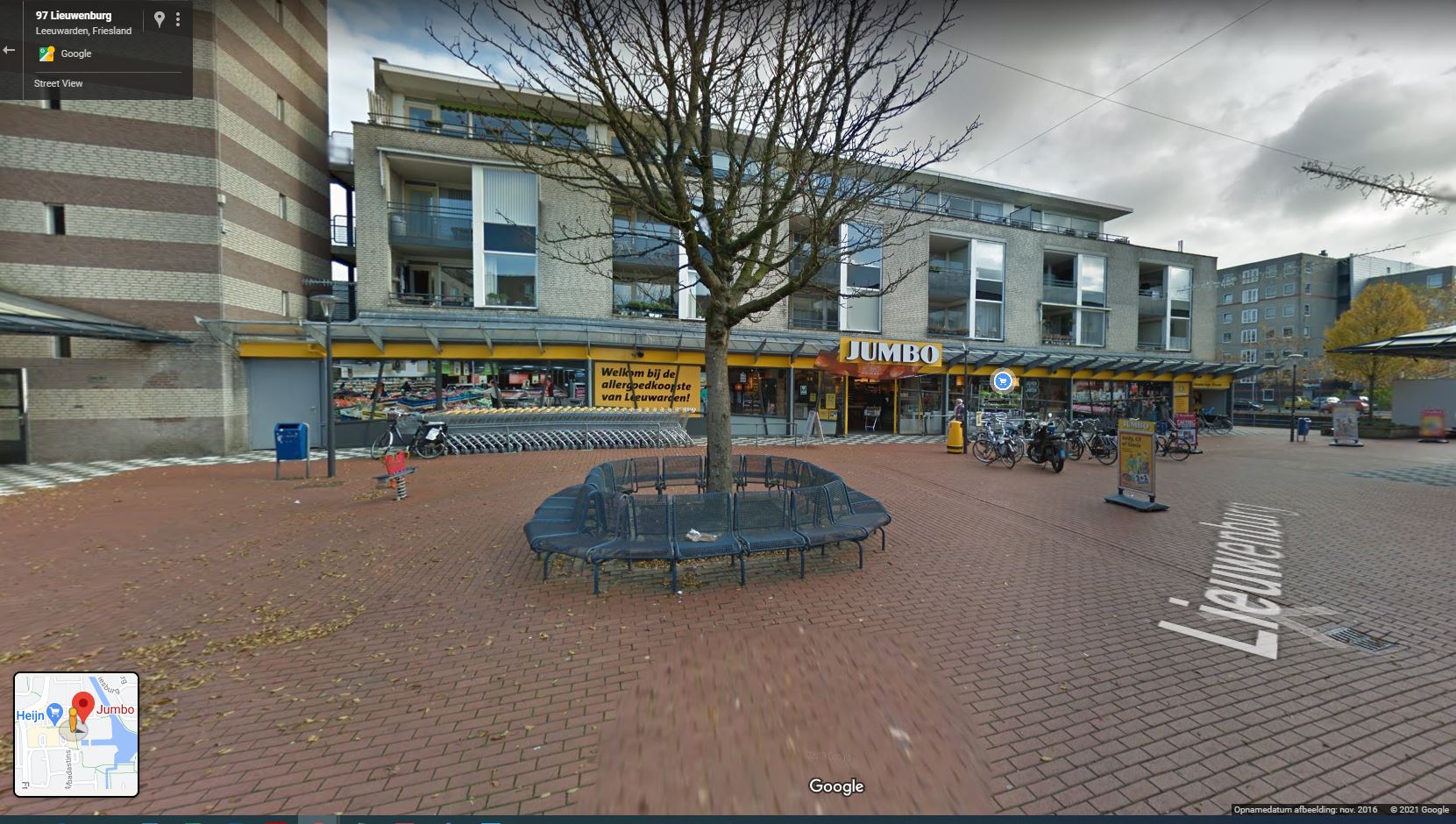 Jumbo Lieuwenburg, Leeuwarden. Foto: Google Streetview.