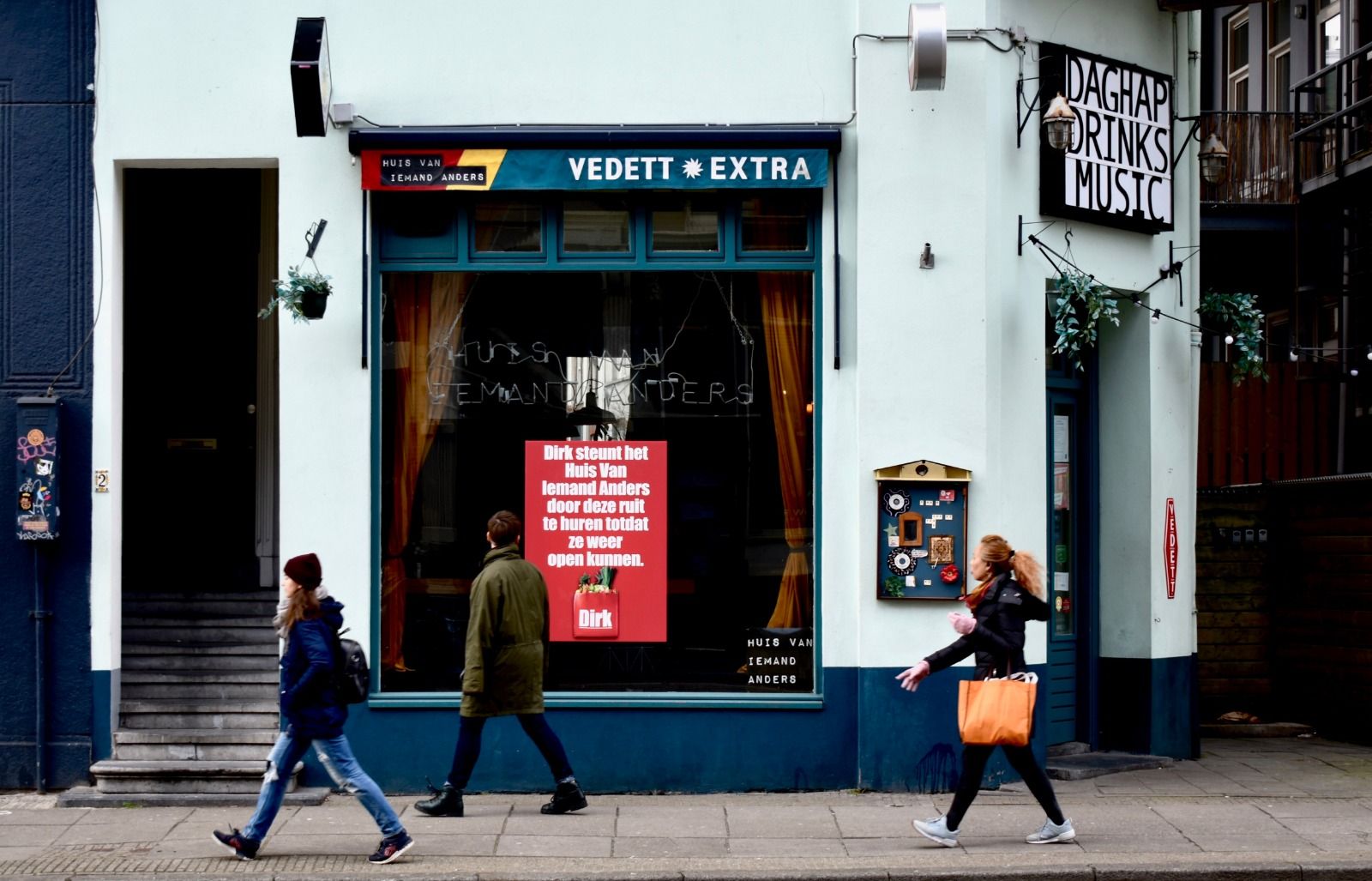 Dirk ondersteunt de Amsterdamse horeca. Foto LinkedIn Marcel Huizing.