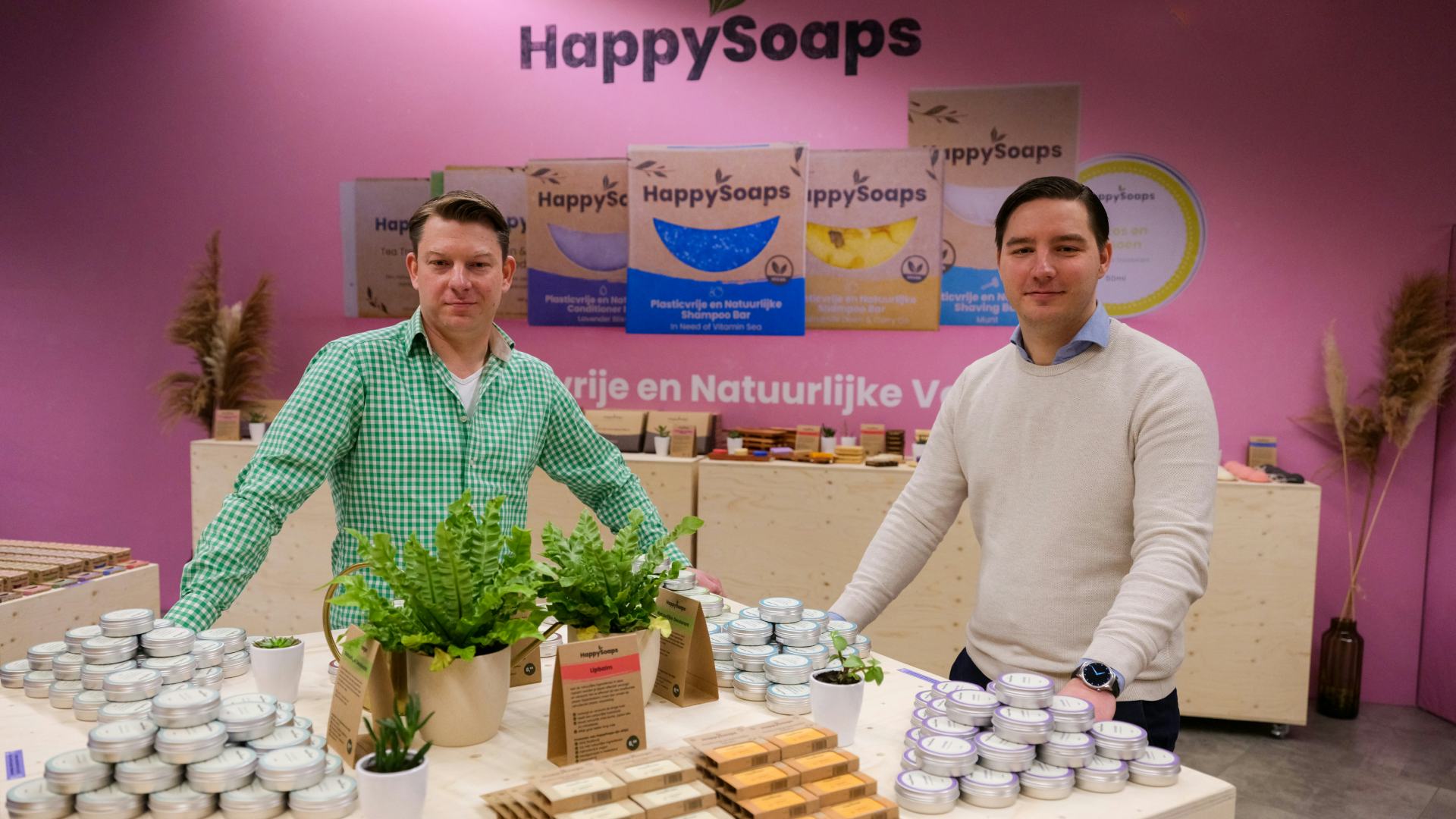 De oprichters van HappySoaps, Marcel en Marco Koers. Foto: Jan-Willem van Vliet