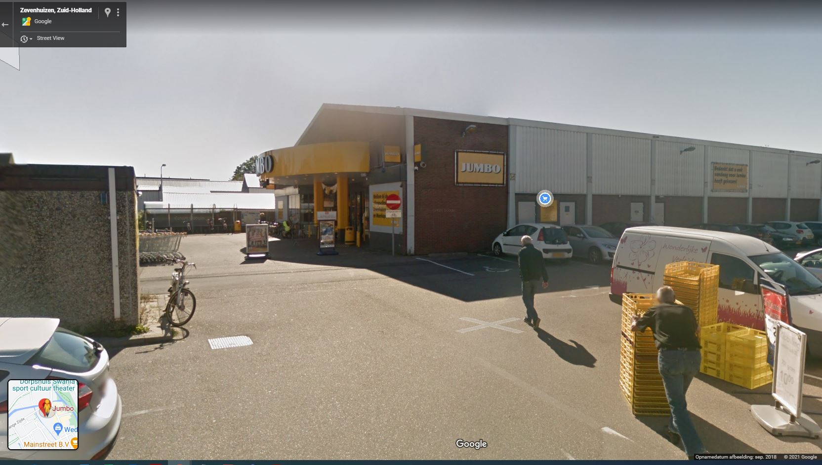 De Jumbo van Bert van Keppel in Zevenhuizen. Foto: Google  Streetview