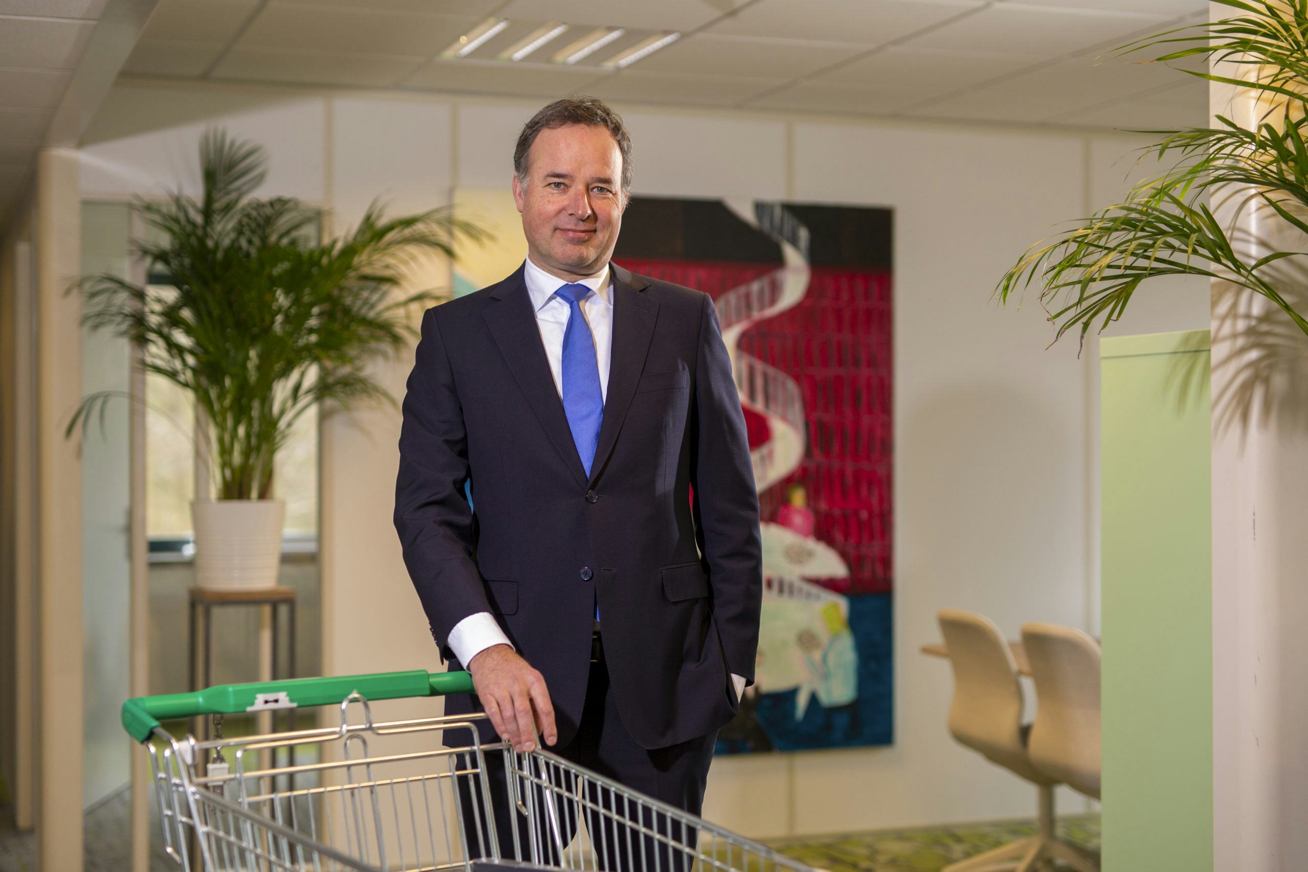 Marc Jansen, directeur van het CBL. Foto: Marc Heeman
Leidschendam, Marc Jansen, directeur van het Centraal Bureau Levensmiddelenhandel (CBL), de brancheorganisatie van de supermarkten.