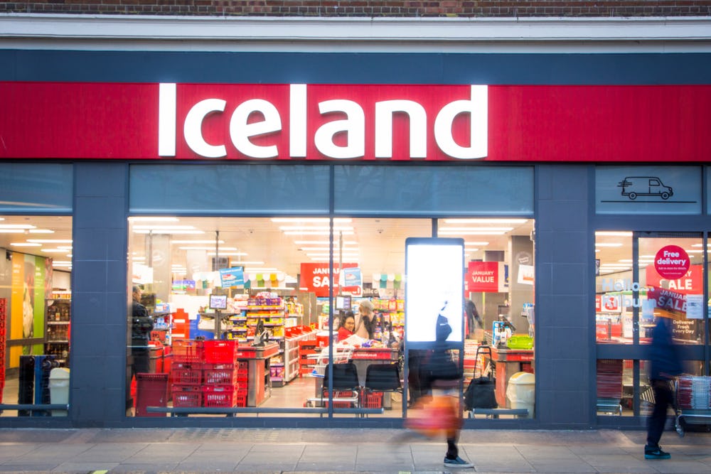 De Britse keten van diepvriessupermarkten Iceland. Foto: Shutterstock