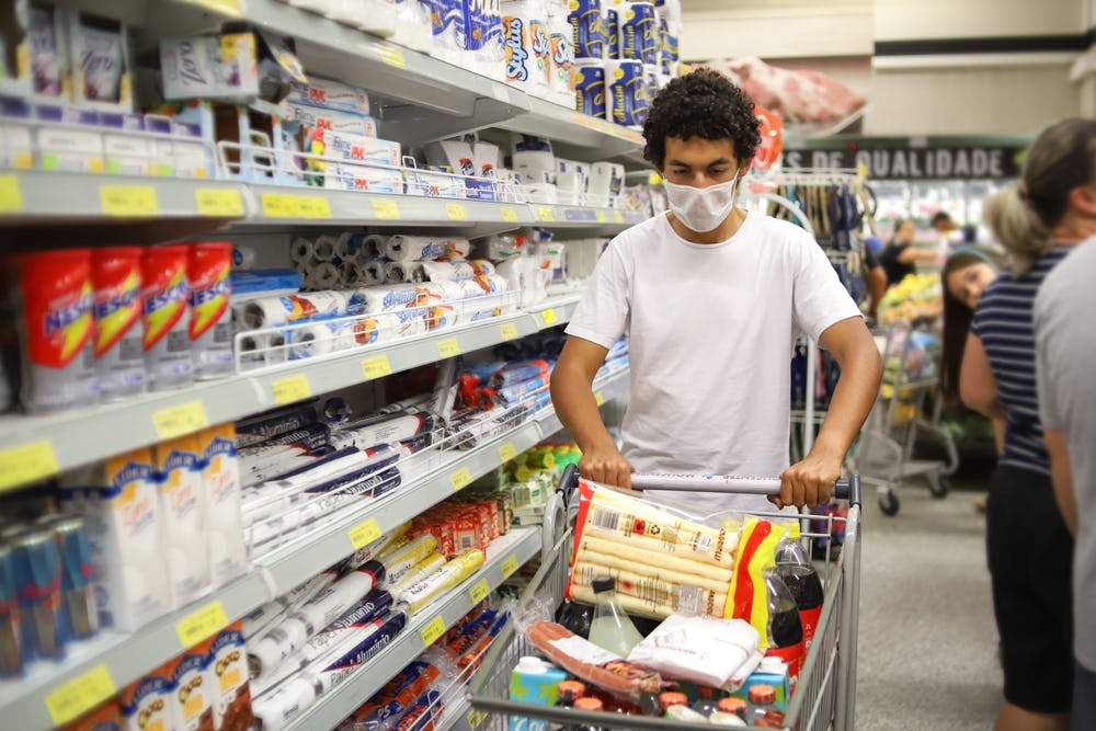 Een supermarktklant in Brazilië. Foto: Shutterstock