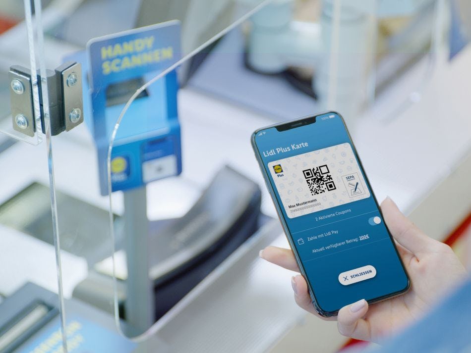 Betalen met Lidl Pay. Foto: Lidl