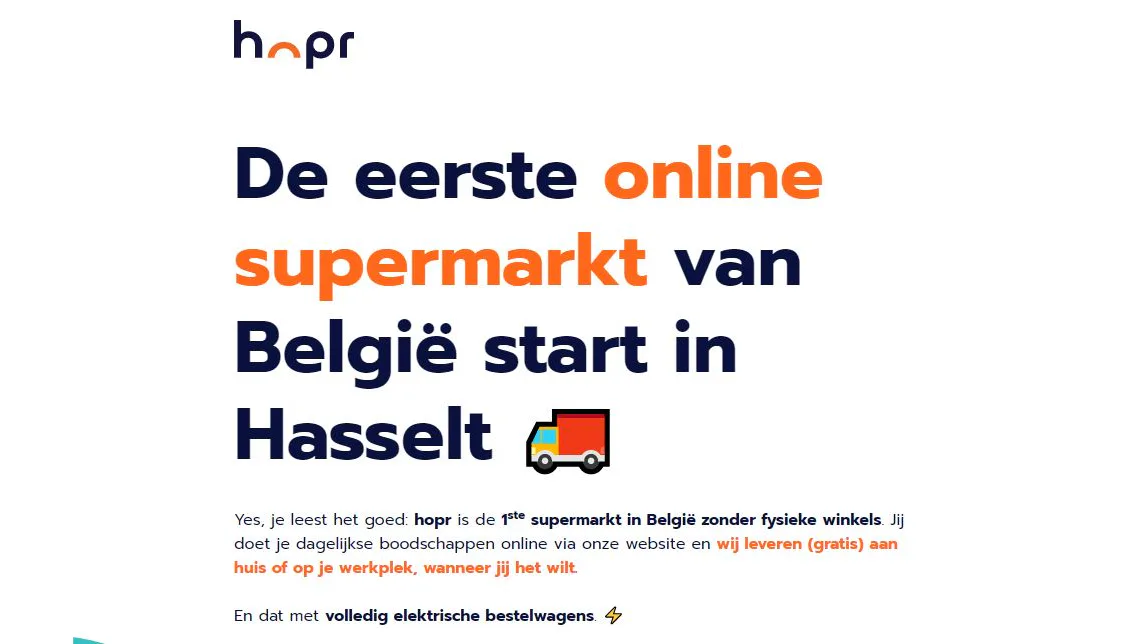 Hopr rolt al uit in België