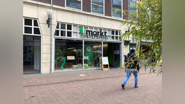 Vmarkt Conceptstore aan het Brouwersplein in Arnhem. Foto: Distrifood