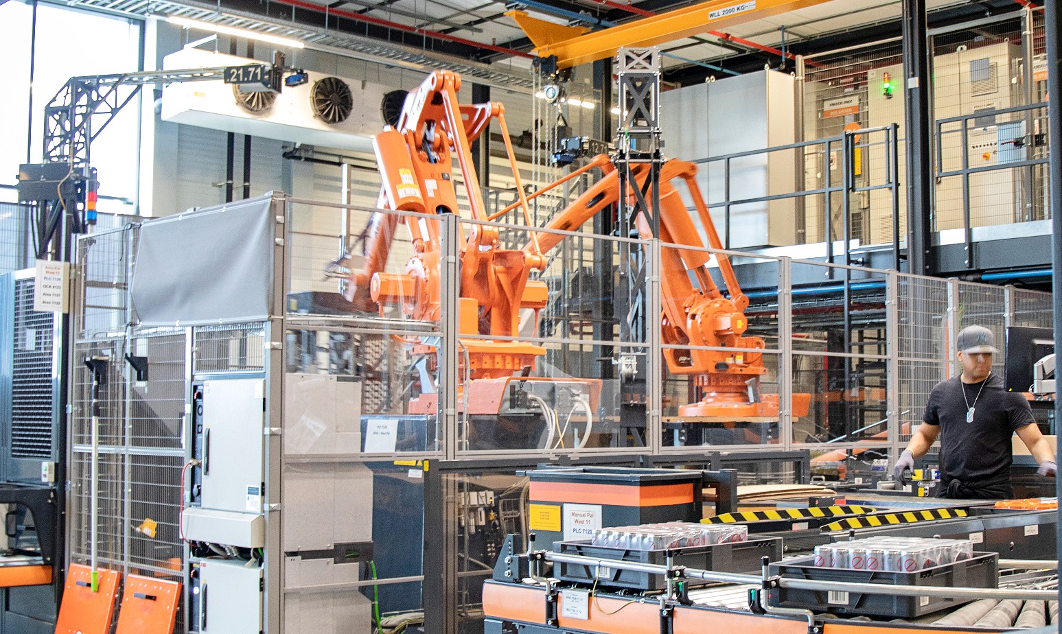 Een pick-robot bij Albert Heijn. Foto: Logistiek.nl