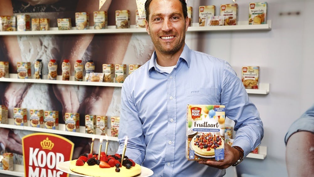 Executive Head of Marketing Joost Van den Berg viert het 175-jarige bestaan van Koopmans.