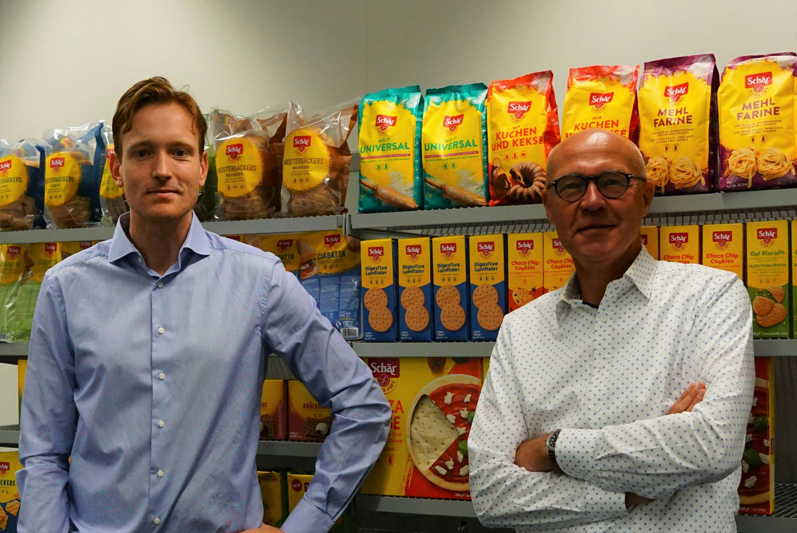 Arjan Bode (l), Marketing Manager en Pim Haasdijk (r), Managing Director van Green Seed, het lokale verkoop- & marketingkantoor van Schär in de Benelux.
