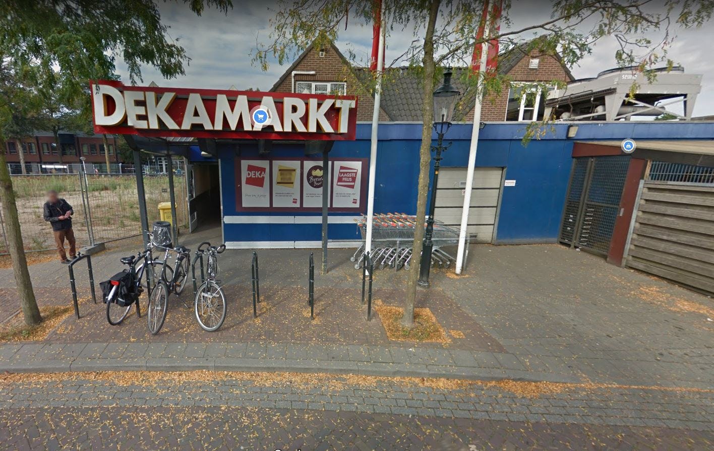 Huidige Dekamarkt in Lunteren. Bron: Google Streetview, juli 2021