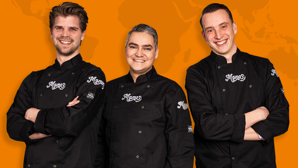 De initiatiefnemers van Mama's Maaltijden. V.l.n.r.: Rick Hageman, Serdar Tolenaar en Henk Brussaard.