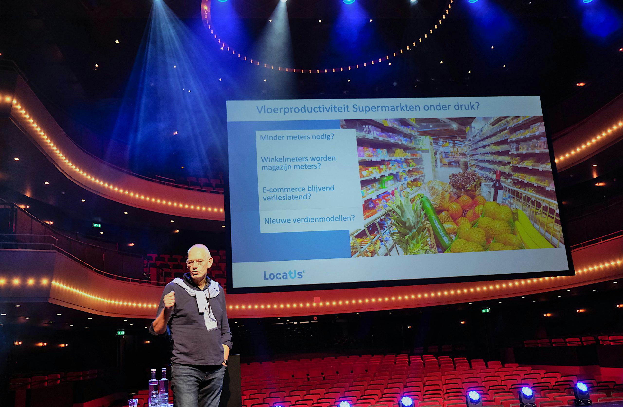 Gerard Zandbergen op het LRO/EFMI-congres voor supermarktondernemers. Foto: Distrifood.