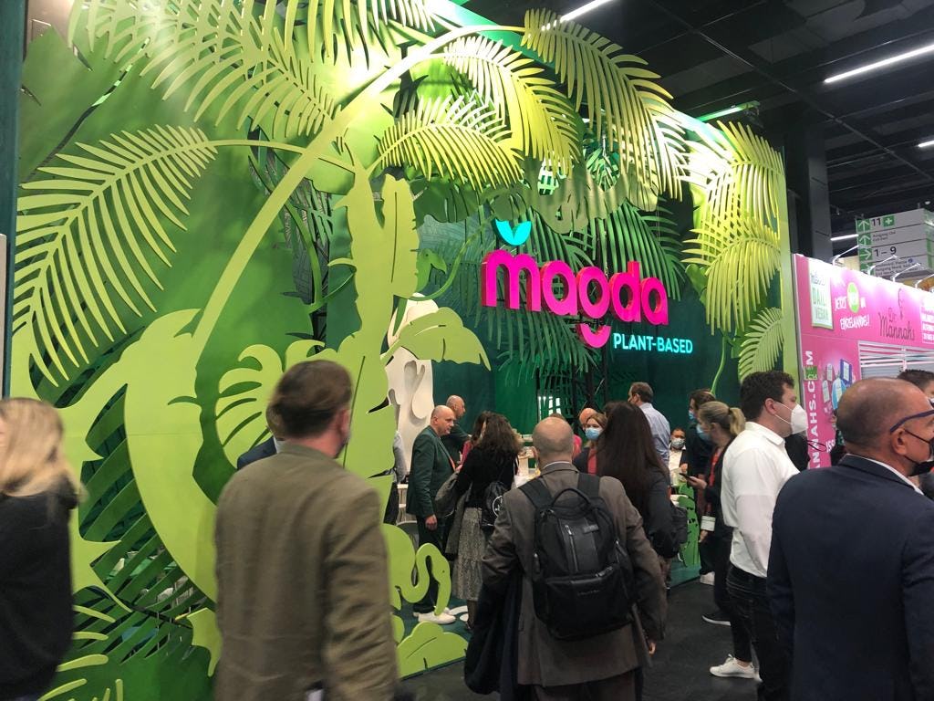 Plant-based is een groeiende trend, die bijzonder zichtbaar is tijdens de Anuga. Bijvoorbeeld hier. Foto: Distrifood