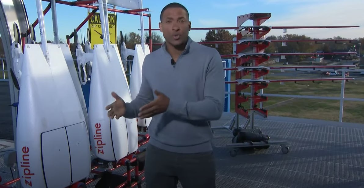 De drones die de Walmart-boodschappen bezorgen.