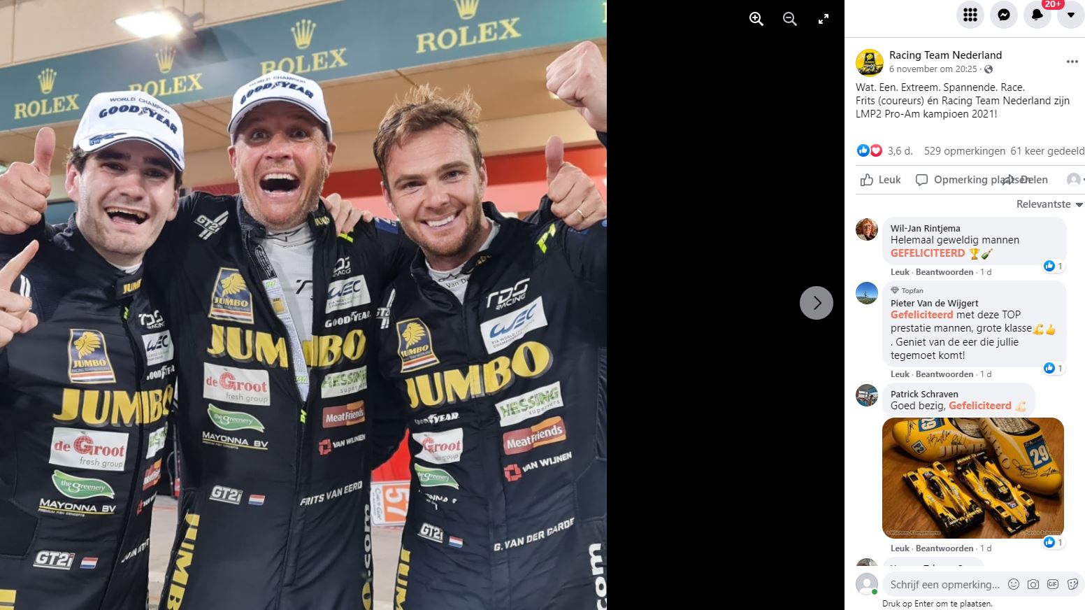 Foto: Racing Team Nederland/Facebook