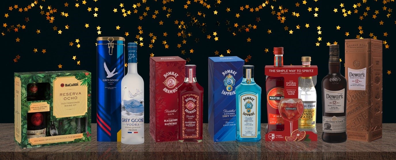 Enkele geschenkverpakkingen. Foto: Bacardi