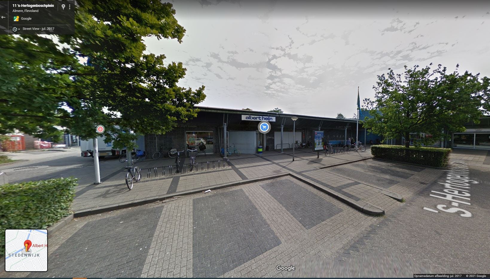 de Bun-AH aan het 's-Hertogenboschplein in Almere. Foto: Google Streetview.