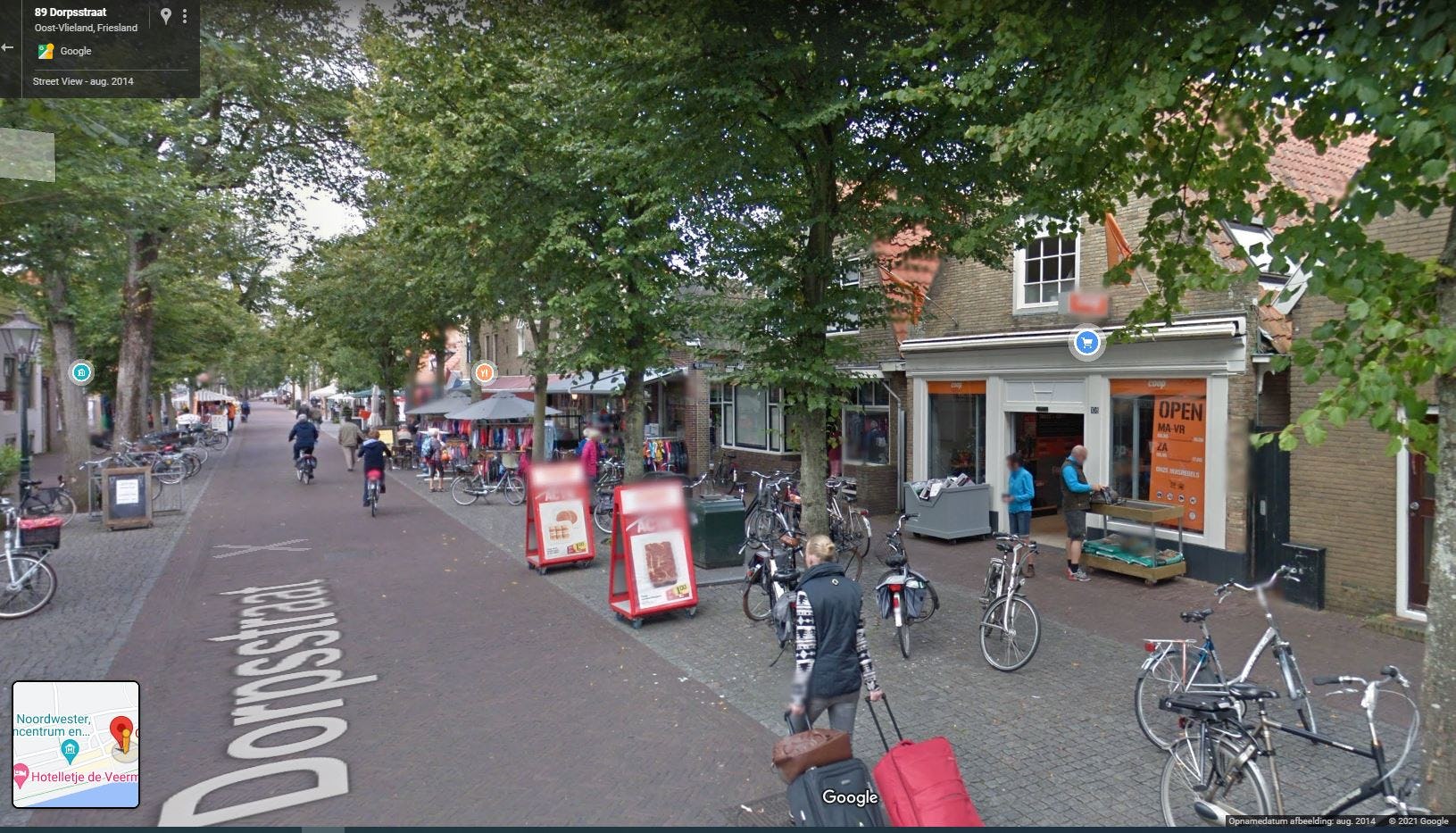 CoopCompact Kapinga op Vlieland. Foto: Google Streetview.