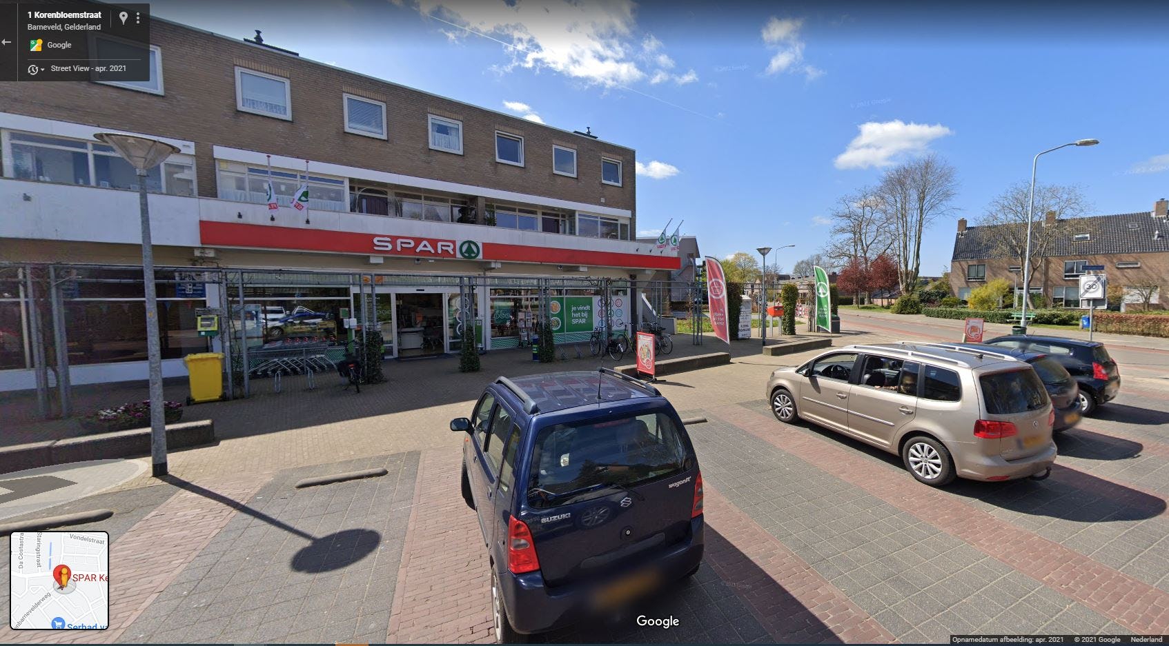 Spar Kennis in Barneveld. Foto: Google Streetview
