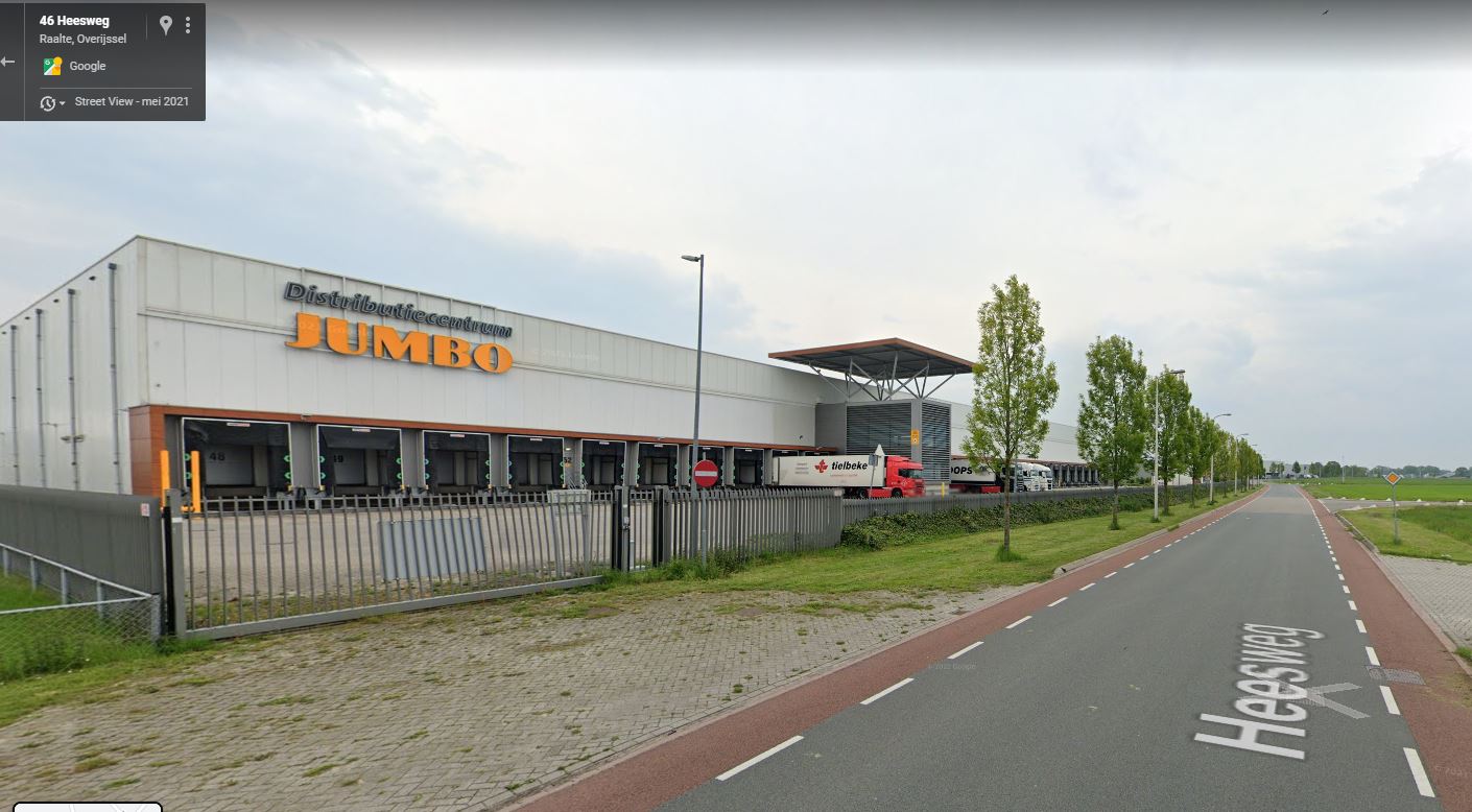 Het dc van Jumbo in Raalte. Foto: Google Streetview.