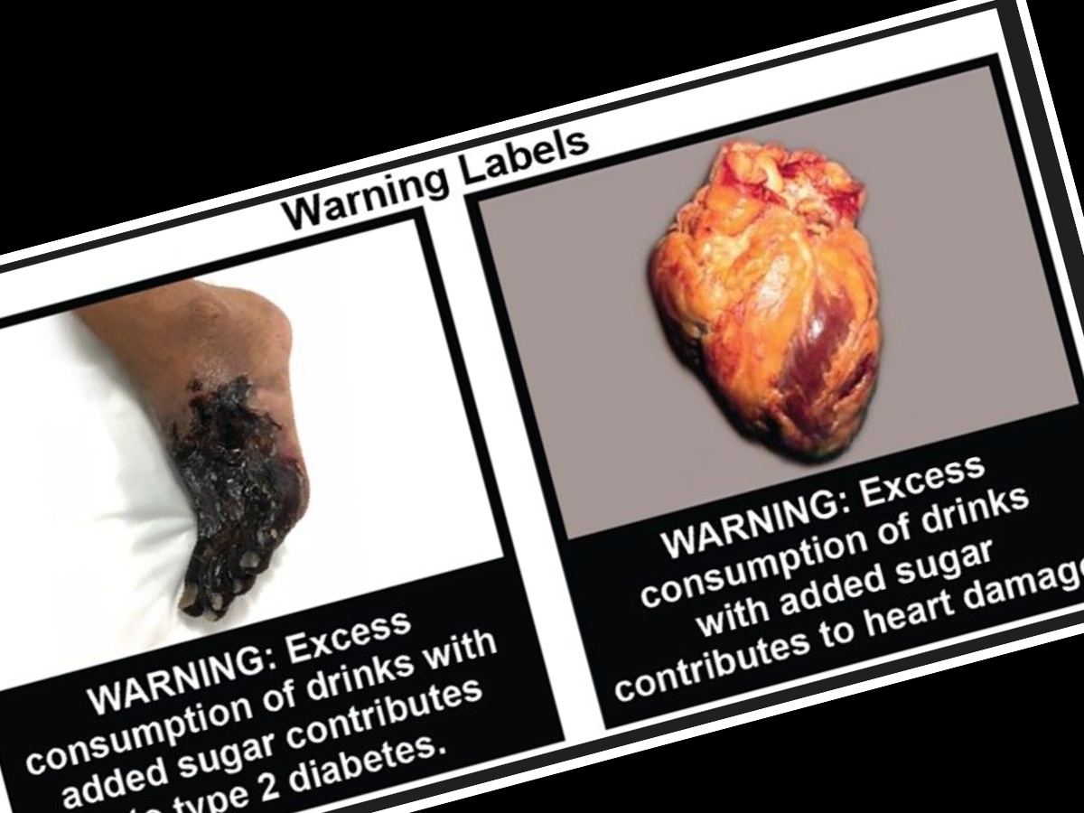 De gebruikte foto's op de frisdrankverpakkingen Foto: Plos Magazine