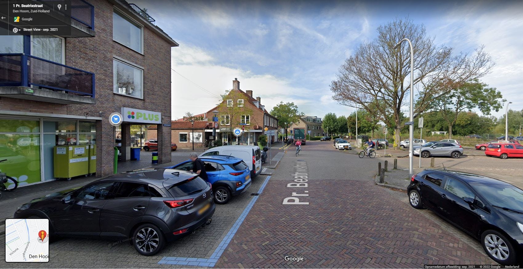 Plus van Leeuwen in Den Hoorn met rechts de rond waar Jumbo zou moeten komen. Foto: Google Streetview.