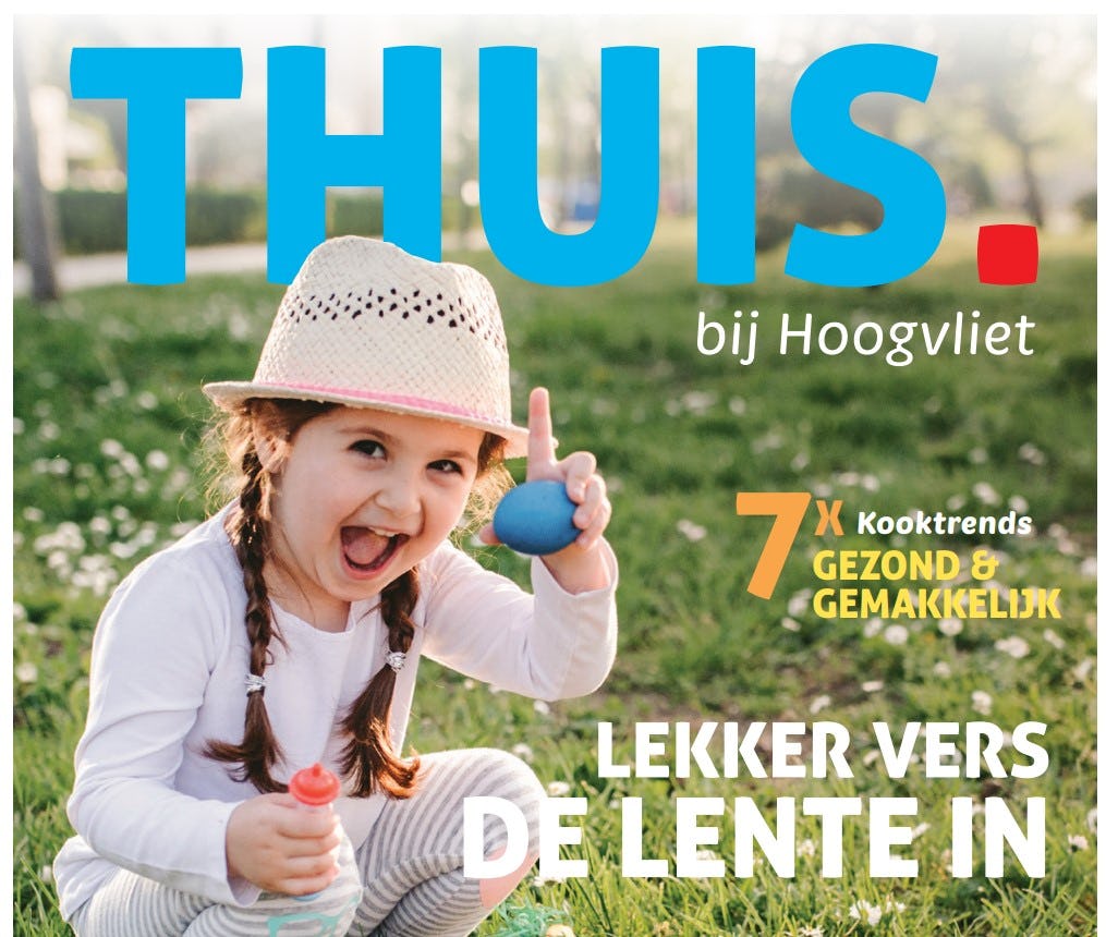 De cover van het nieuwe blad van Hoogvliet. Foto: Hoogvliet
