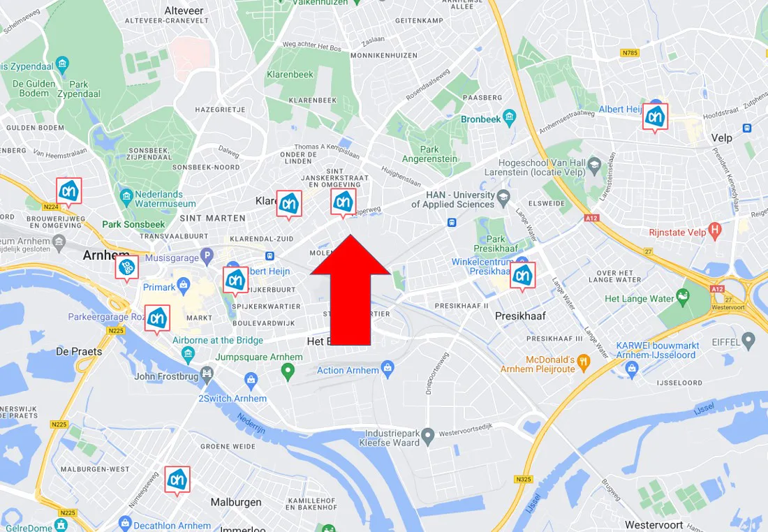 De nieuwe winkel zit op nog geen 600 meter van een bestaande vestiging Bron: Distrifood Dynamics