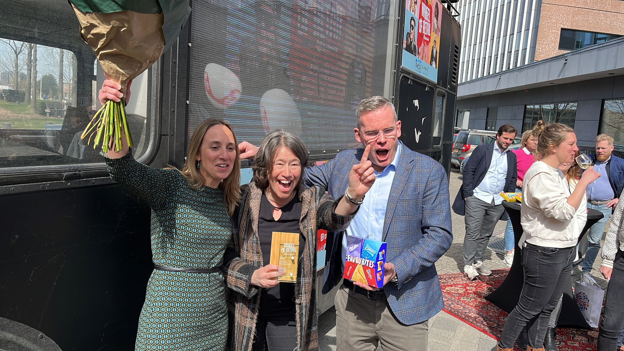 Mondelez heeft het Wheel of Retail categorie Zoetwaren en Snacks - chocolade gewonnen met Favourites, een combiverpakking met sterke merken als Oreo, Milka en Toblerone. Foto: Distrifood.