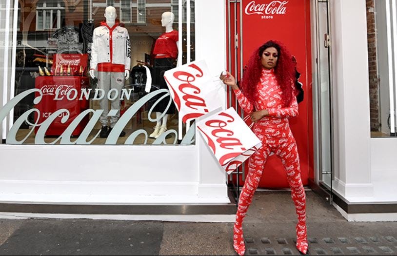 Coca-Cola conceptstore in Londen. Foto: Coca-Cola.