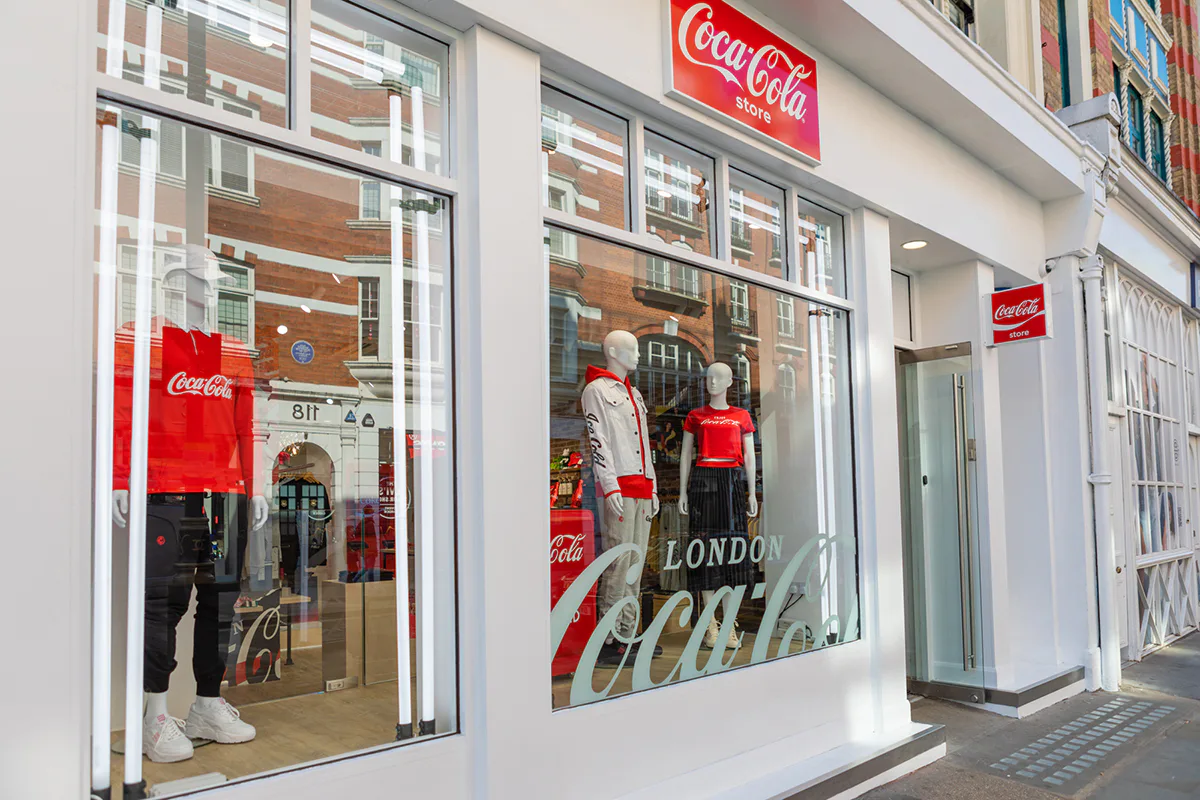 De winkel in Londen. Foto: Coca-Cola.